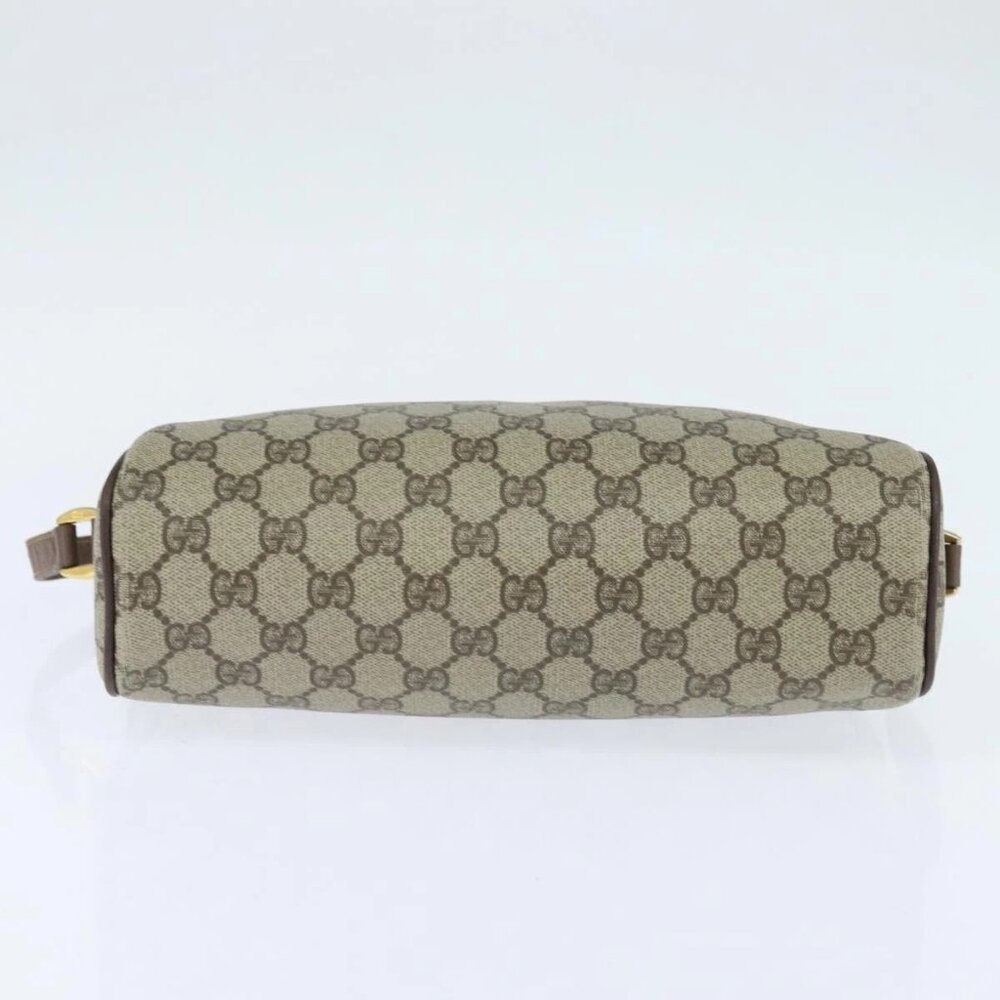 GUCCI GG Supreme Web Sherry Line Shoulder Bag PVC Beige 001 44 6472 Auth 150085 - Picture 5 of 15